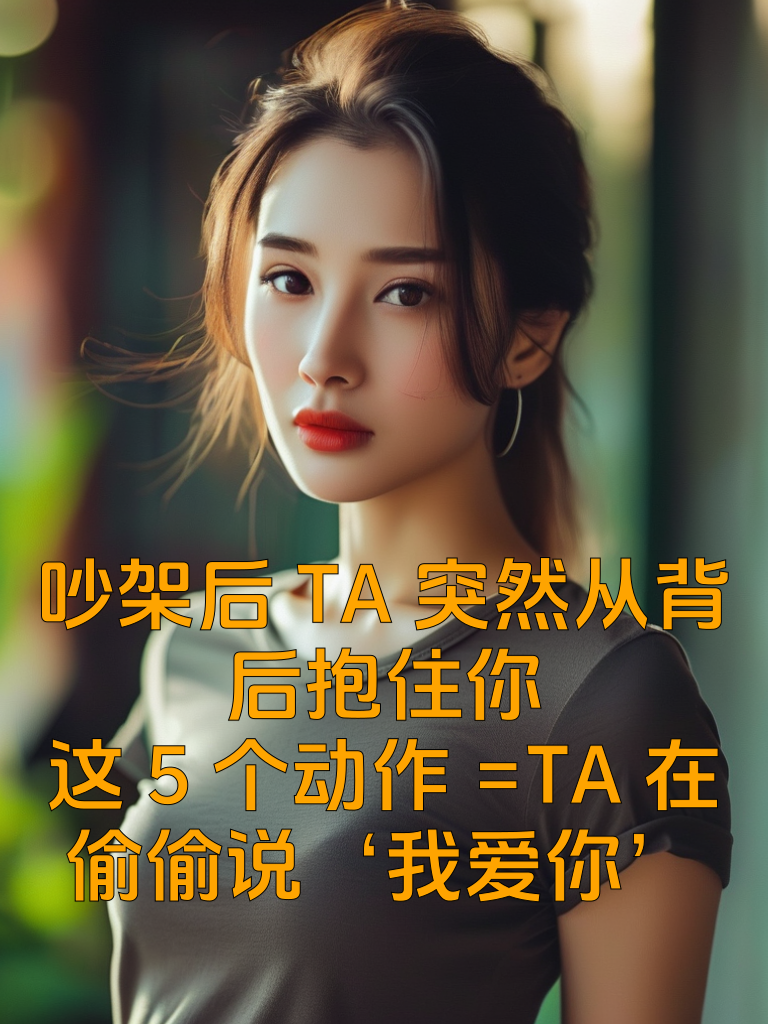吵架后TA突然从背后抱住你？这5个动作=TA在偷偷说‘我爱你’