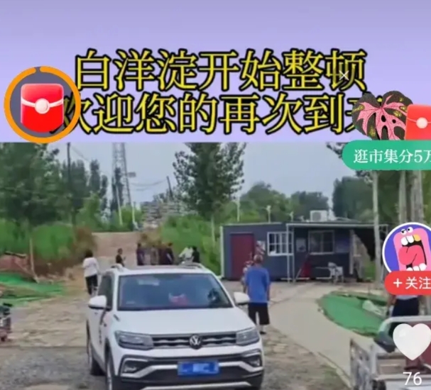这是谁发的视频？
“白洋淀开始整顿，欢迎您再次到来！”
天津离白洋淀很近，我也多