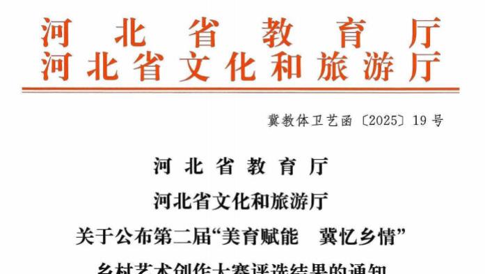 河北外国语学院师生在第二届“美育赋能 冀忆乡情”乡村艺术创作大赛中喜获佳绩！