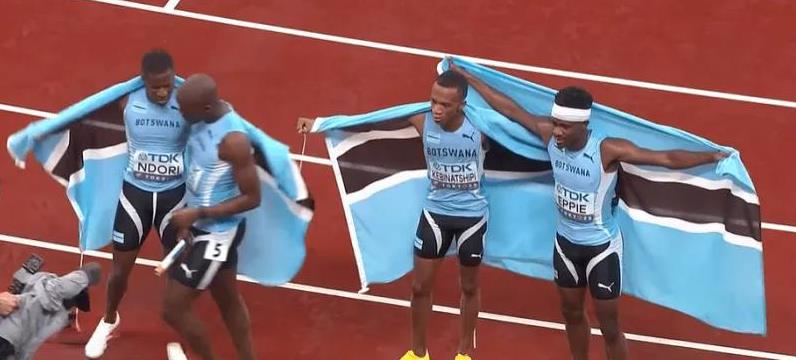 男子4x400米接力决赛：博茨瓦纳队0.07秒绝杀美国队夺冠！
世锦赛男子4*1