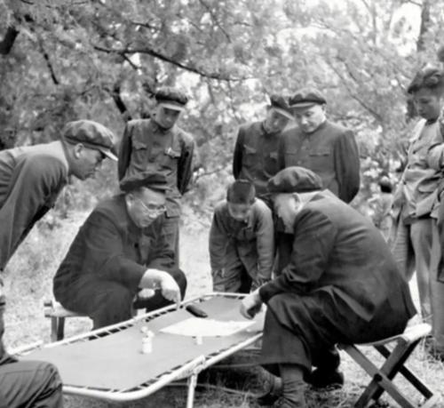 1942年夏，延安王家坪八路军总部，枣树下石桌旁，蝉鸣混着延河水声，空气里飘着炒