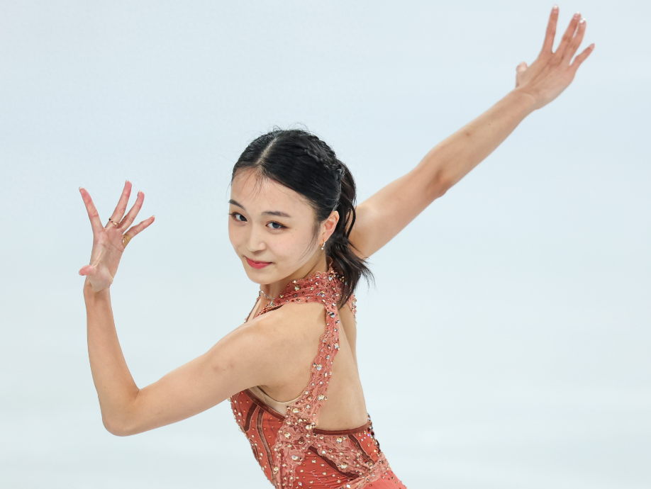 2025年中国杯世界花样滑冰大奖赛女子单人滑短节目比赛在重庆华熙文化体育中心举行