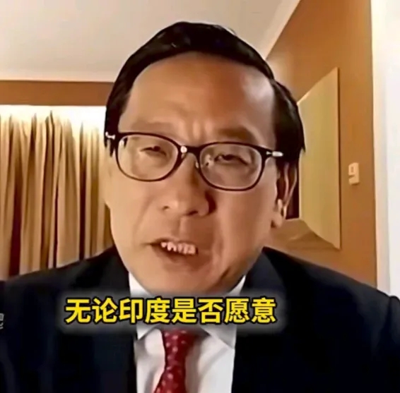 再次与印度媒体连线，显然，高志凯吸取了上次的经验，面对印度女主持人的打断和主观臆