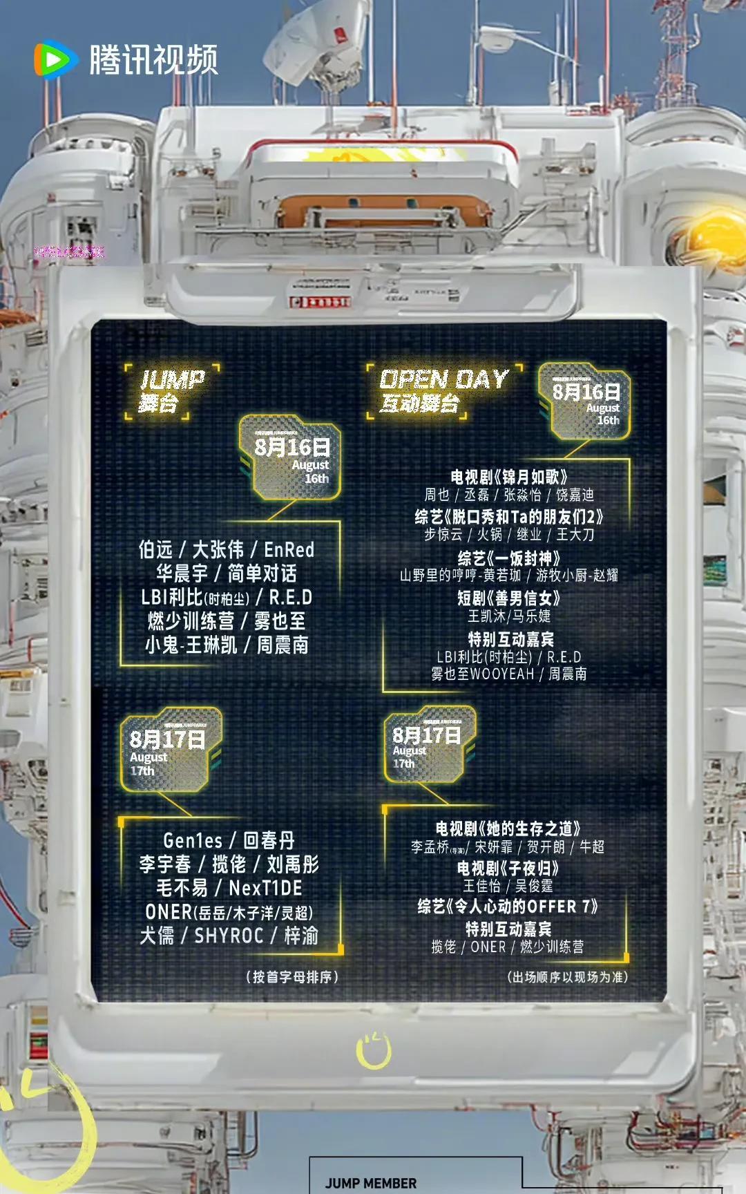 JUMPPARK音乐节第二波阵容官宣
2025“腾讯视频JUMPPARK”音乐嘉