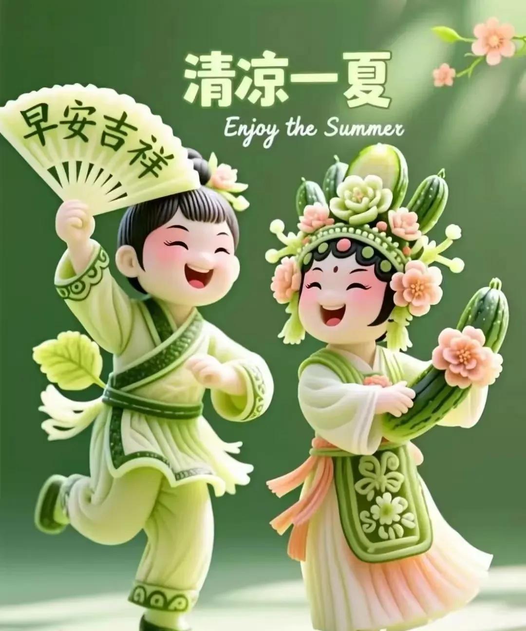 无数个昨天悄然而去
美好的今天含笑而来
愿我们 在炎炎夏日里
保重身体   守住