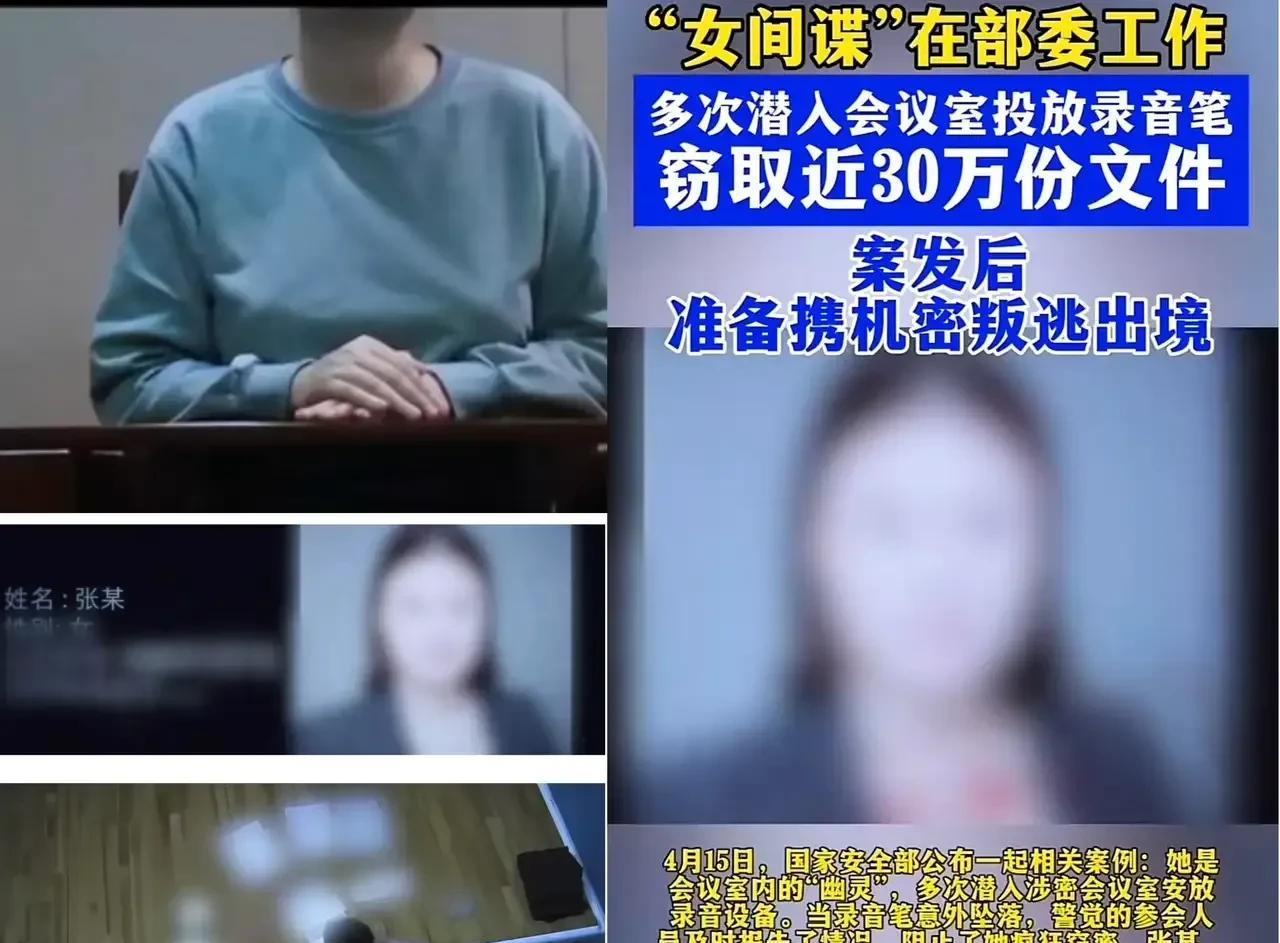 这次被抓到的女间谍张某，情况出乎大家意料之外，也给我们敲响了警钟。
首先她的家境