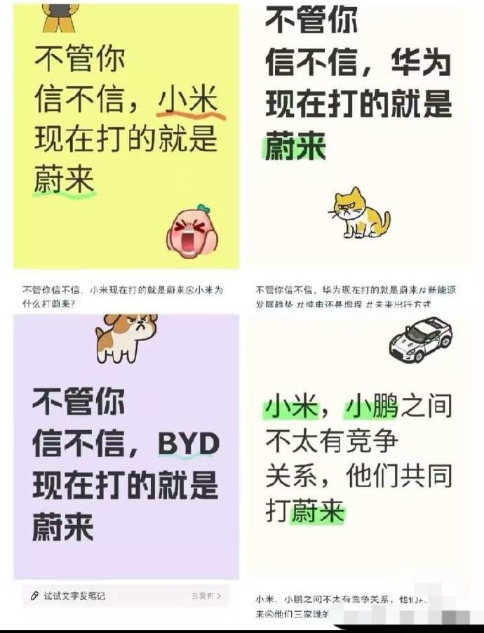 蔚来在这样的环境下还能活下来真不容易
只能说蔚来的宣发和法务团队太菜了
被黑这么