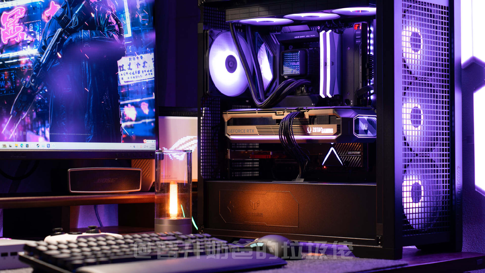 纯黑装机向夜晚致敬，华硕GT302+索泰5070Ti AMP+iGame Z890火神