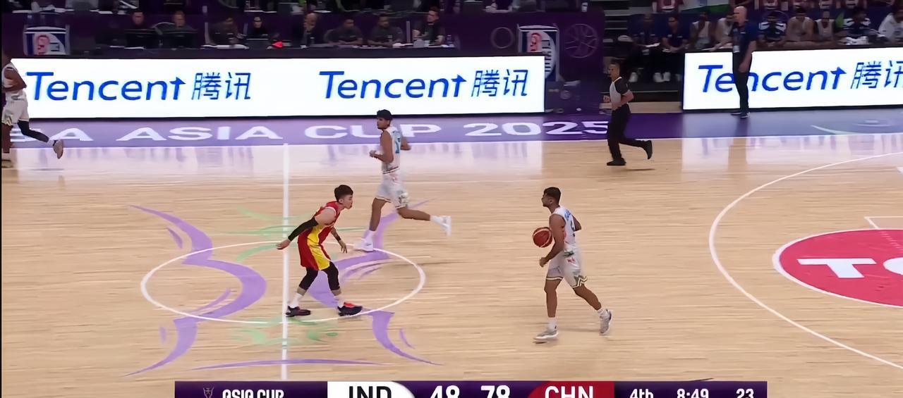 分差来到30分了，中国男篮今天还是轻松拿捏了印度男篮的！
目前打到第四节了，以7