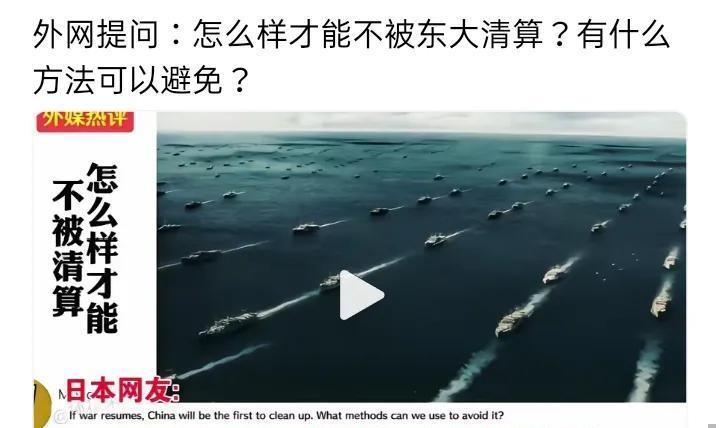 外网有提问：怎么样才能不被东大清算？有什么方法可以避免？这一提问恰恰说明，日本并
