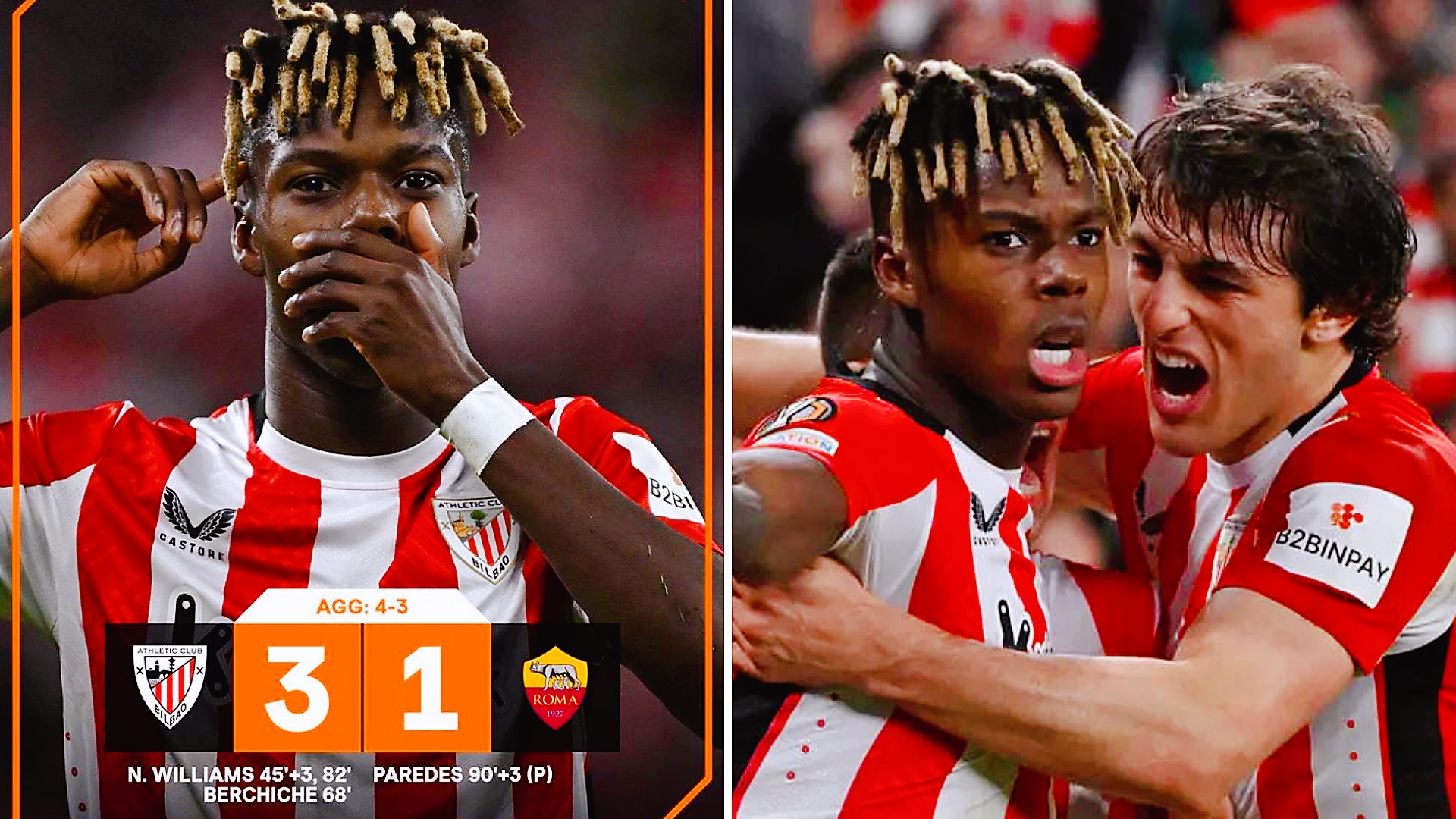 欧联杯：十人罗马客场1-3负于毕尔巴鄂竞技，总比分3-4遭到淘汰。
胡梅尔斯11