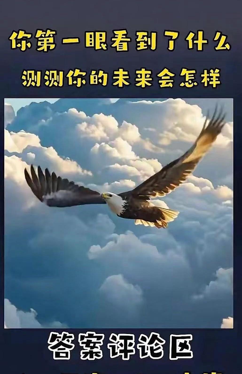 你第一眼看到了什么？测测你的未来会怎样？
豆包AI生成。
答案评论区。A：天空；