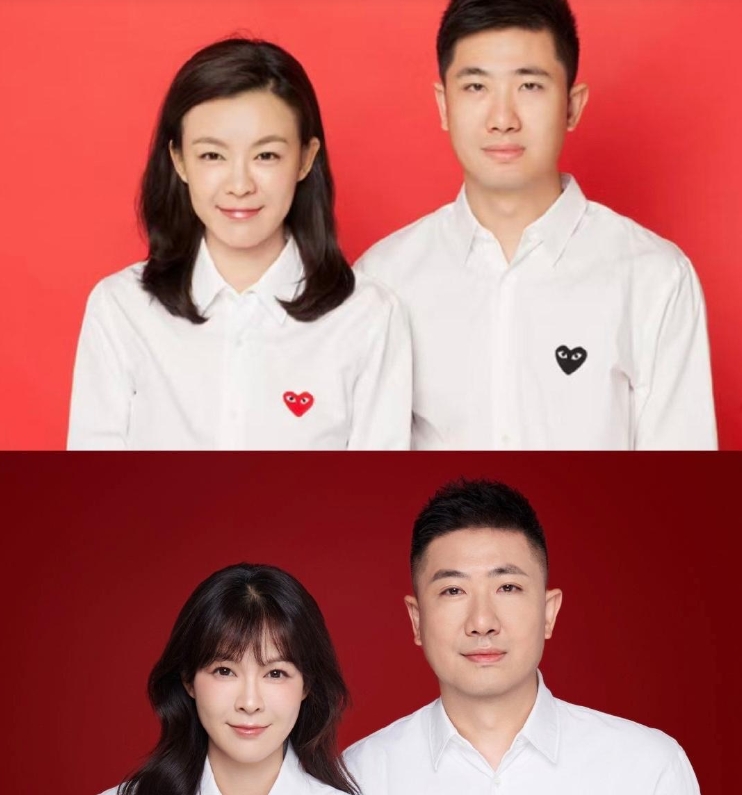 女星李艾和老公复刻10年前的结婚照，夫妻两人的状态足以说明两人的婚姻生活很幸福。