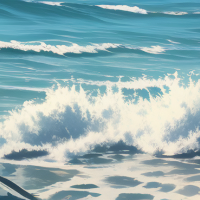 千层海浪如皇冠