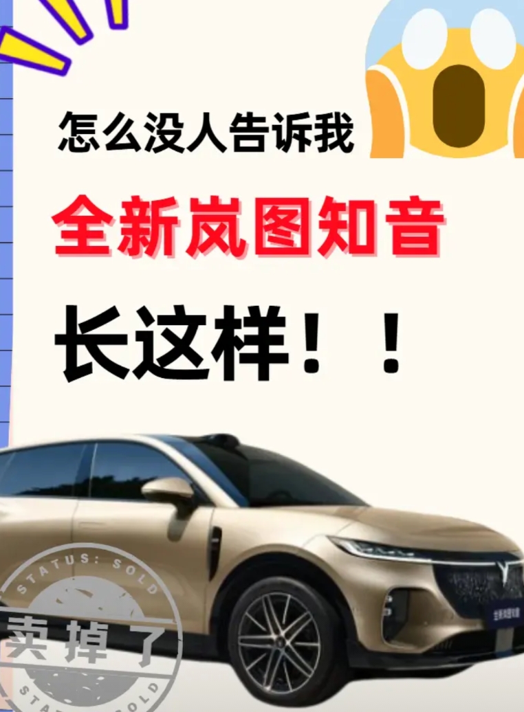 之前也没人告诉我全新岚图知音长这样啊！
前几天刷到这全新岚图知音正式亮相，现在满