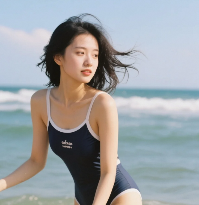 连体泳装的视觉考古：重现被遗忘的海滩美学