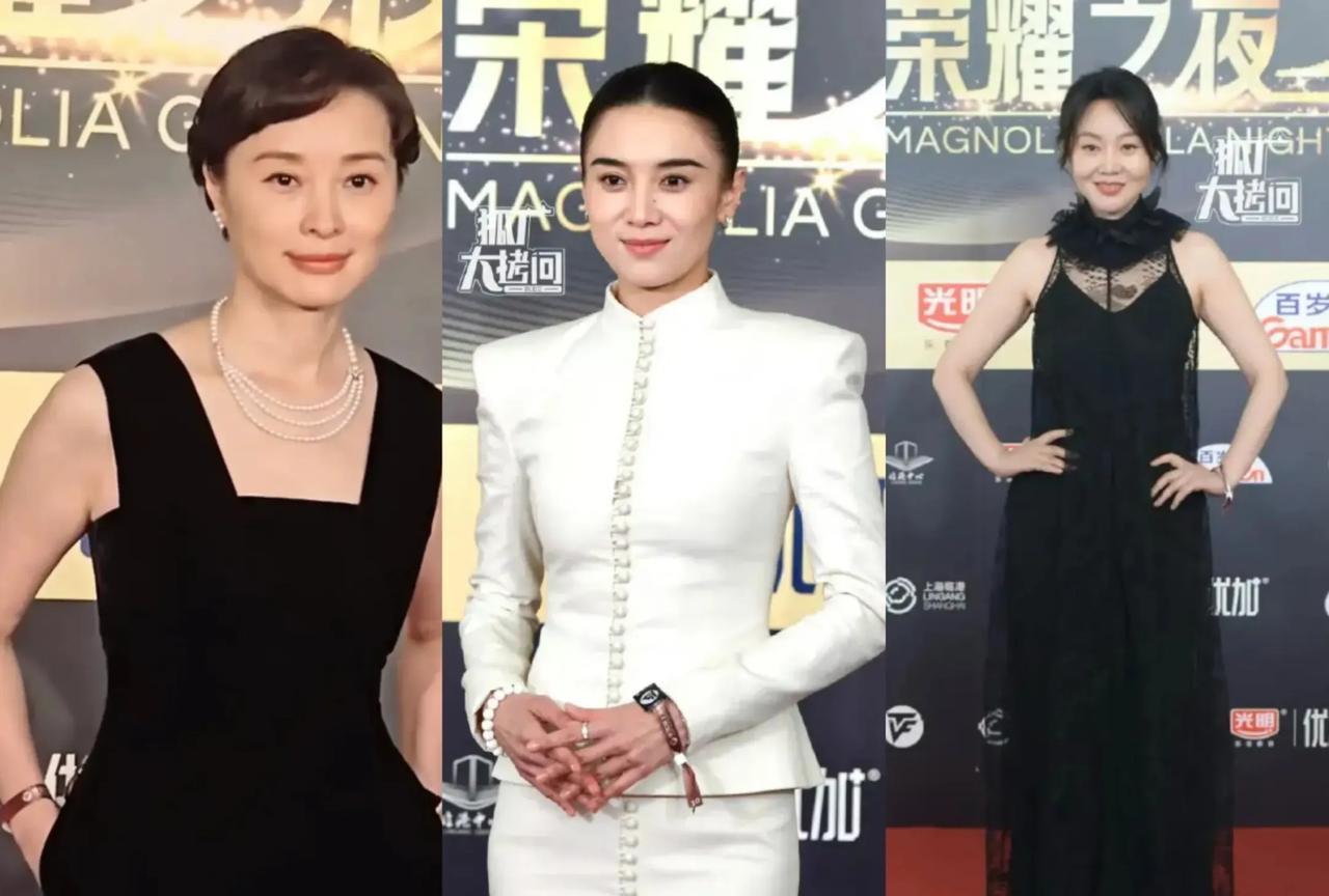 白玉兰奖盛典，吴越人淡如菊气质最佳，宋佳大方得体很惊艳，闫妮微醺很迷人，她们三位