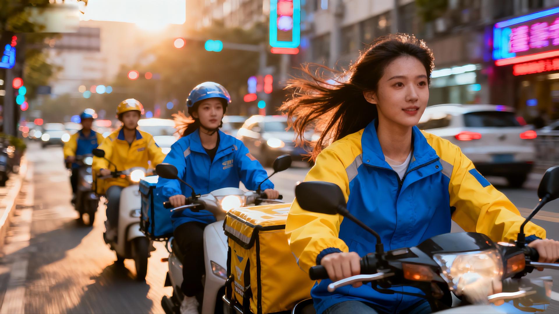 外卖女骑手的颜值最近变高了，这意味着什么