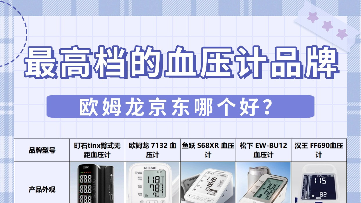 电子血压计的正确使用方法？欧姆龙京东热门型号测评全解析！