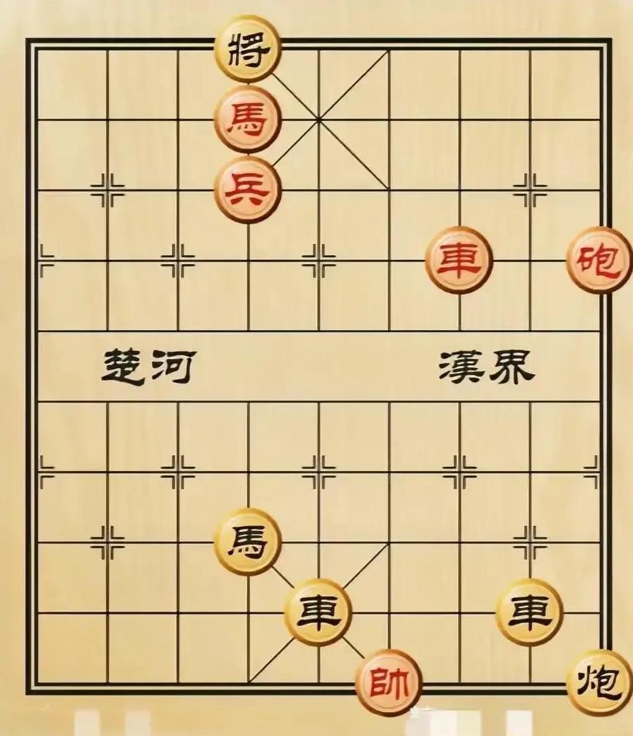 看棋的五个人，六个人都说黑棋赢了，只有红方小伙还在苦思冥想。
突然，他紧皱的眉头