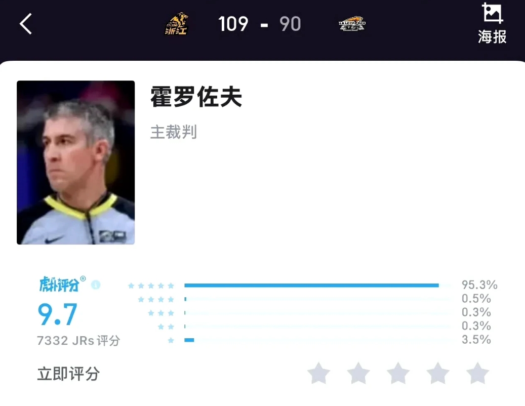 保加利亚籍裁判马丁·霍罗佐做梦都不会想到，自己的一场正常
的吹罚，会得到中国球迷