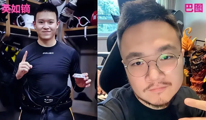 左边是英达和梁欢的儿子英如嫡 

右边是英达和宋丹丹的儿子巴图

仔细看他们跟英