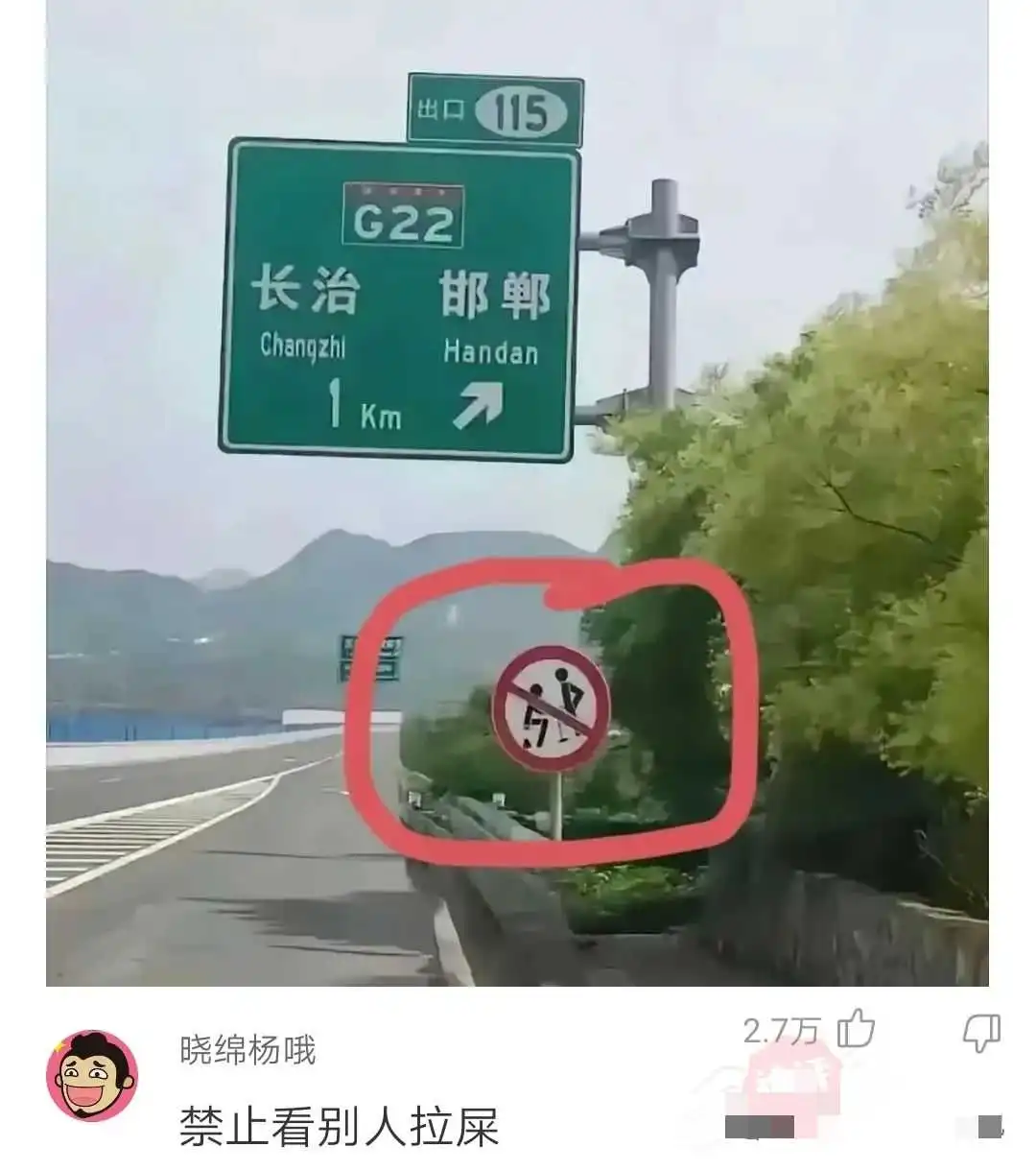 这个高速上的标志啥意思？