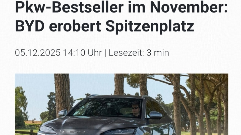 猛增834.1%，奔驰、宝马、奥迪、大众的老巢被比亚迪攻破了！
