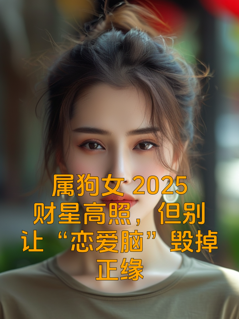 属狗女2025：财星高照，但别让“恋爱脑”毁掉正缘