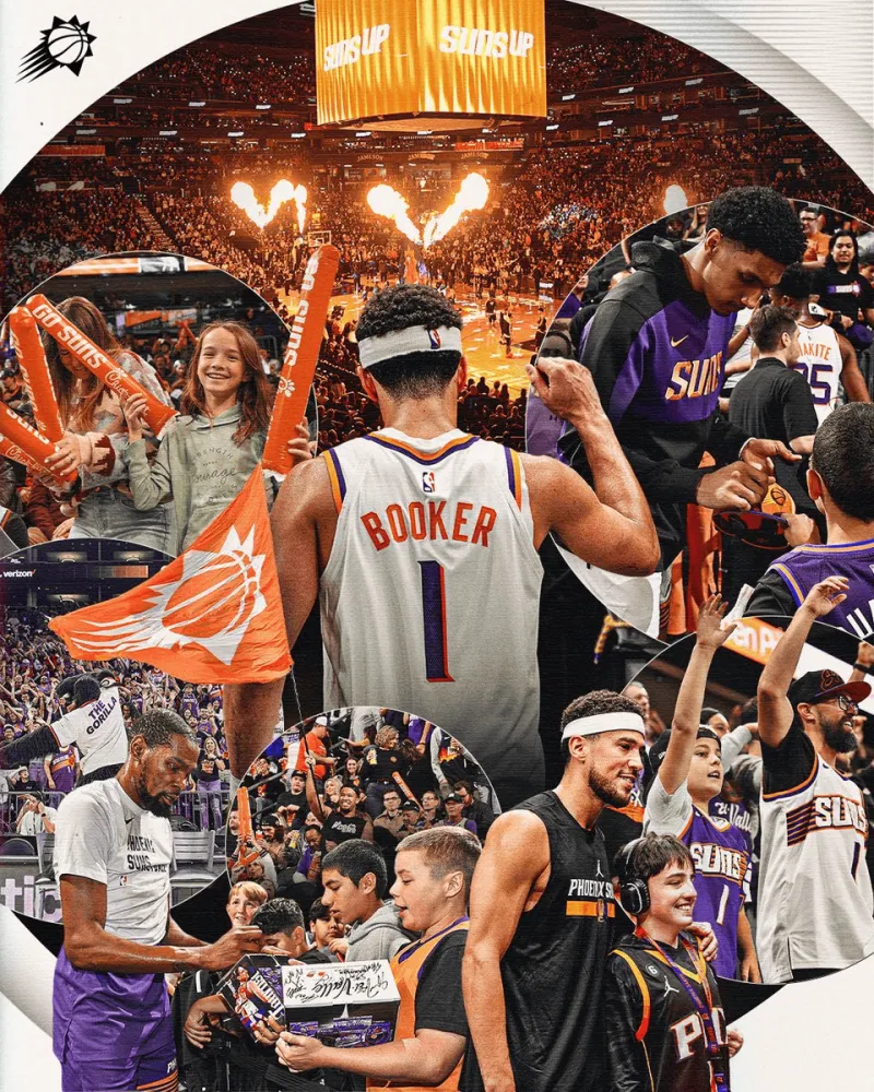 下赛季见！太阳官推晒照向球迷致谢：NBA中最棒的球迷