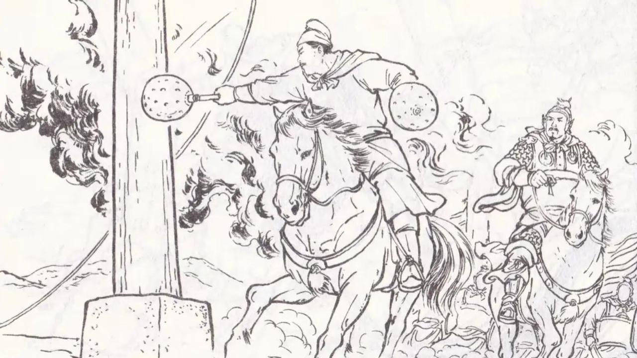 此人堪称最弱铁锤将，人家八大锤锤破铜旗阵，擂鼓瓮金锤、八楞梅花亮银锤、人面赤铜锤