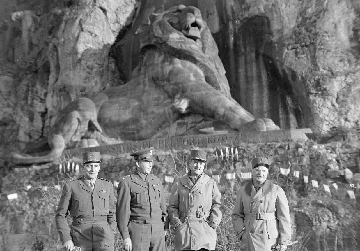 投降之后居然得以塑像纪念？“贝尔福雄狮”——1944年，法国第一集团军司令让·德