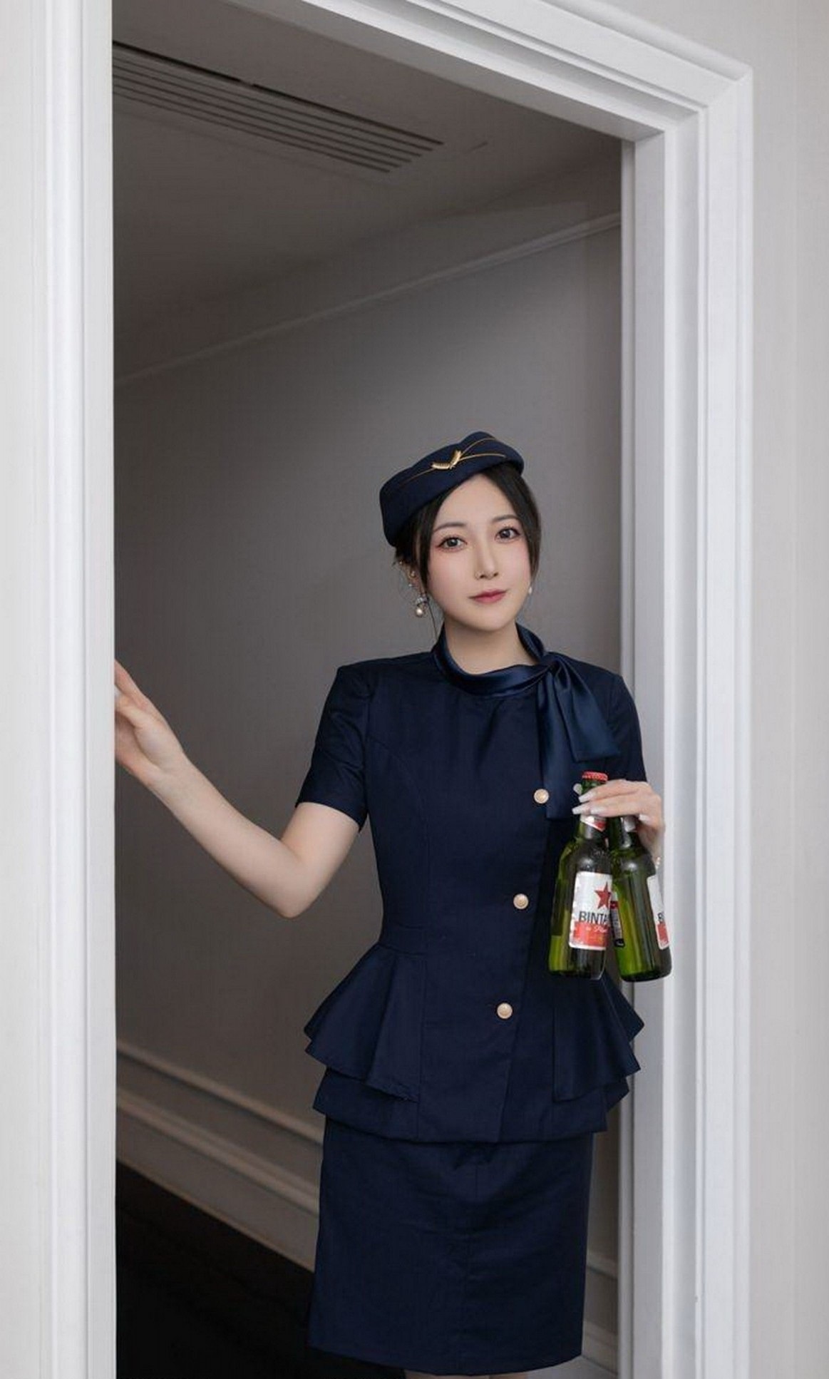 这美女服务员的质量真高！