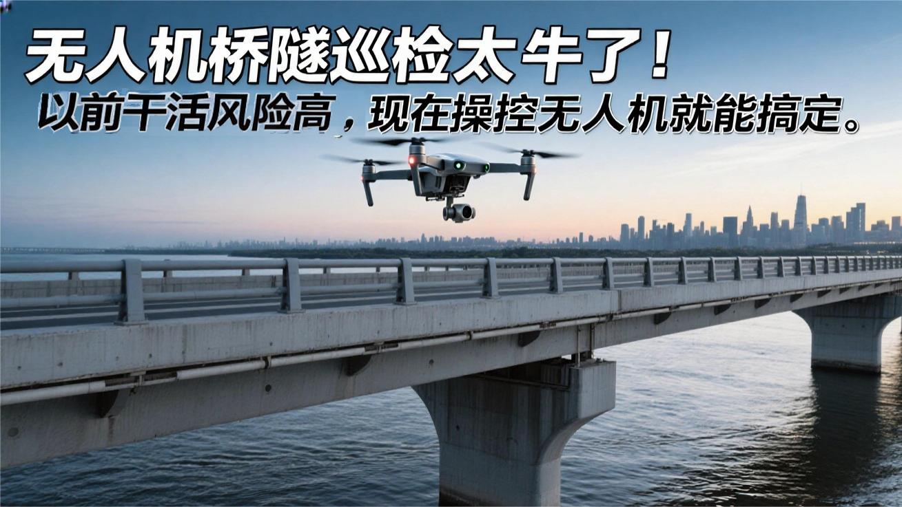 无人机桥隧巡检太厉害了！风险高的活现在无人机就能搞定