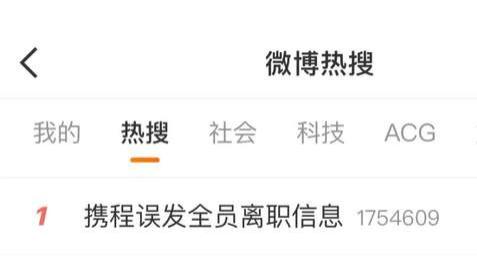 携程“被离职”乌龙：二级部门操作失误 涉事员工获带薪假期