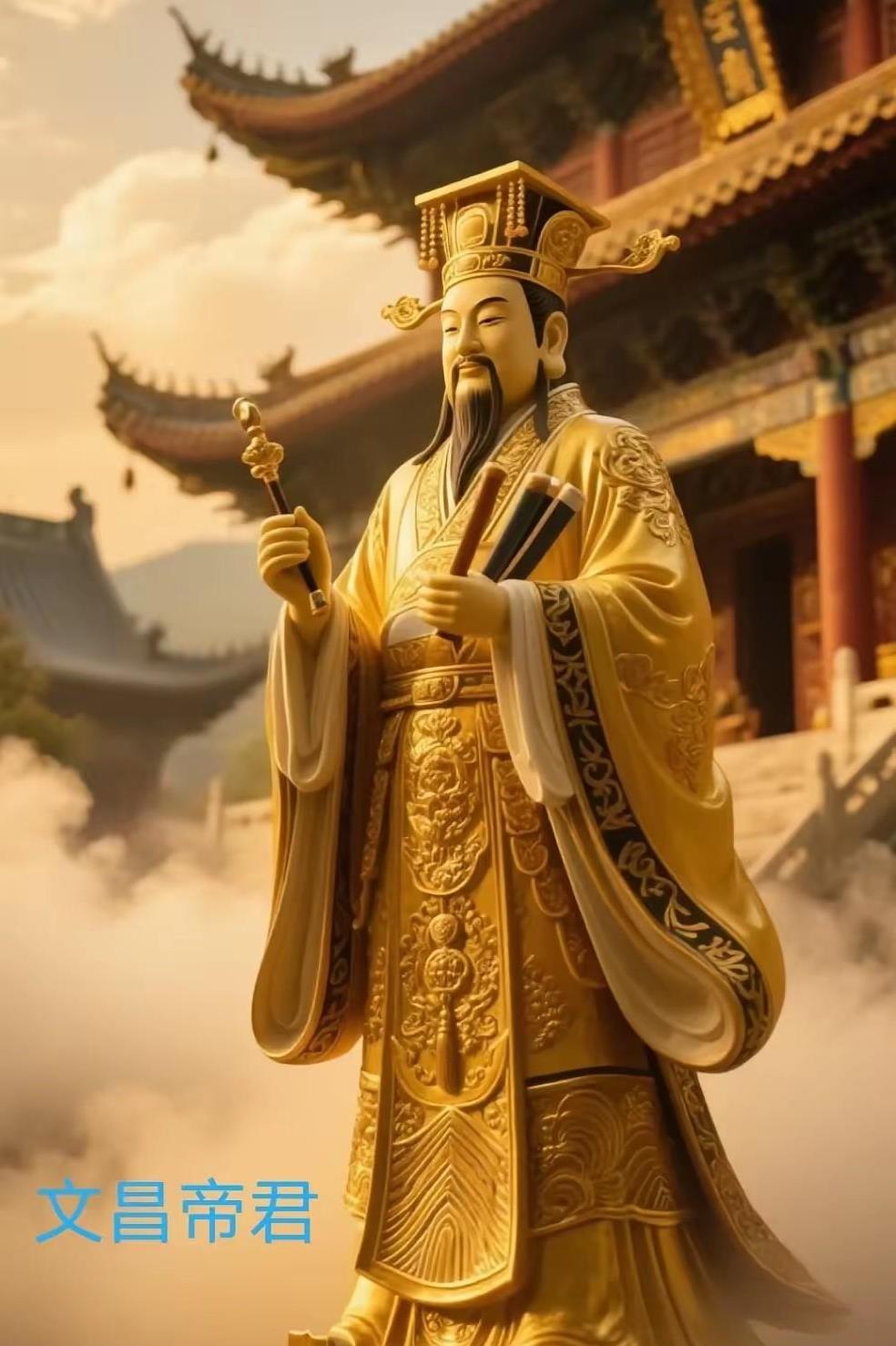 又是一年高考季，
文昌帝君显威力，
寒窗苦读十二载，
榜上有名天下知，
梓潼星君