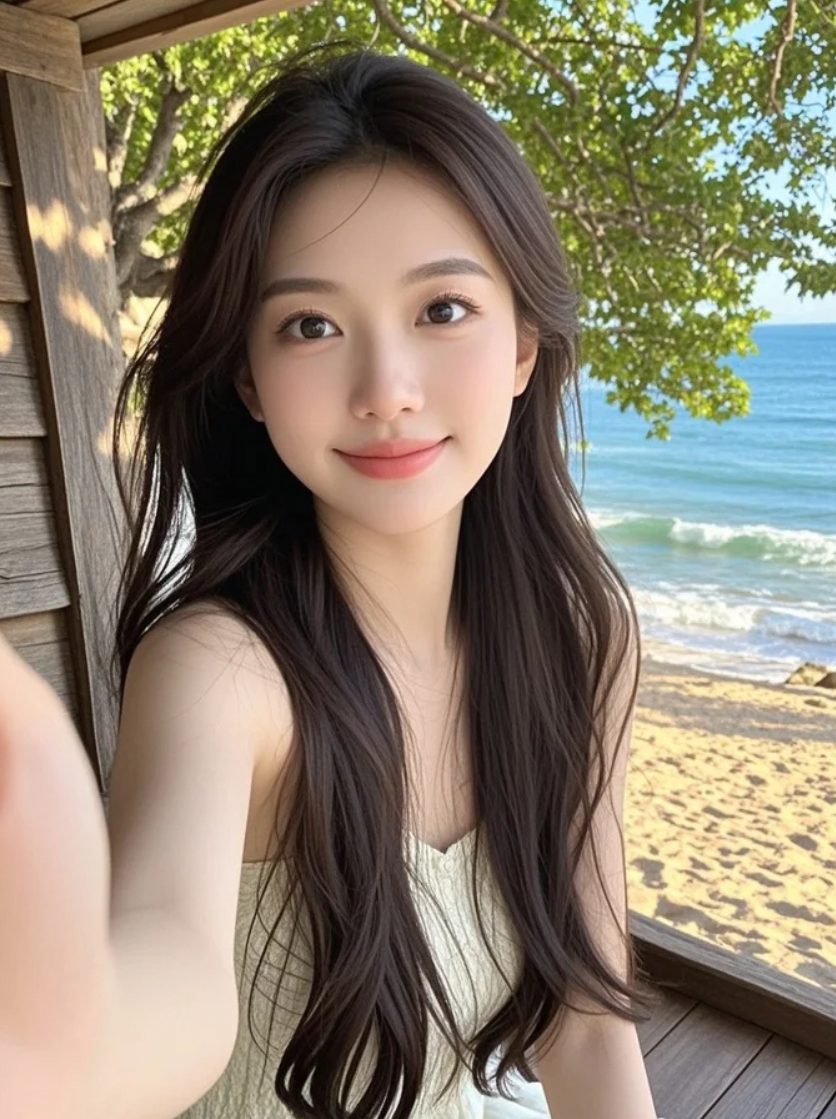 嘿，帮我看看这张自拍夕阳效果如何？