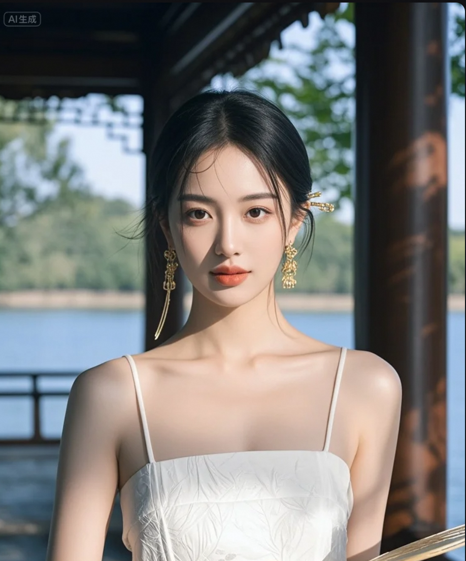 她在看湖，你却觉得她在等你开口