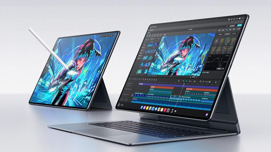 是科技也是艺术 华为新品发布 二合一平板华为MatePad Edge、华为路由X3 Pro日照金山