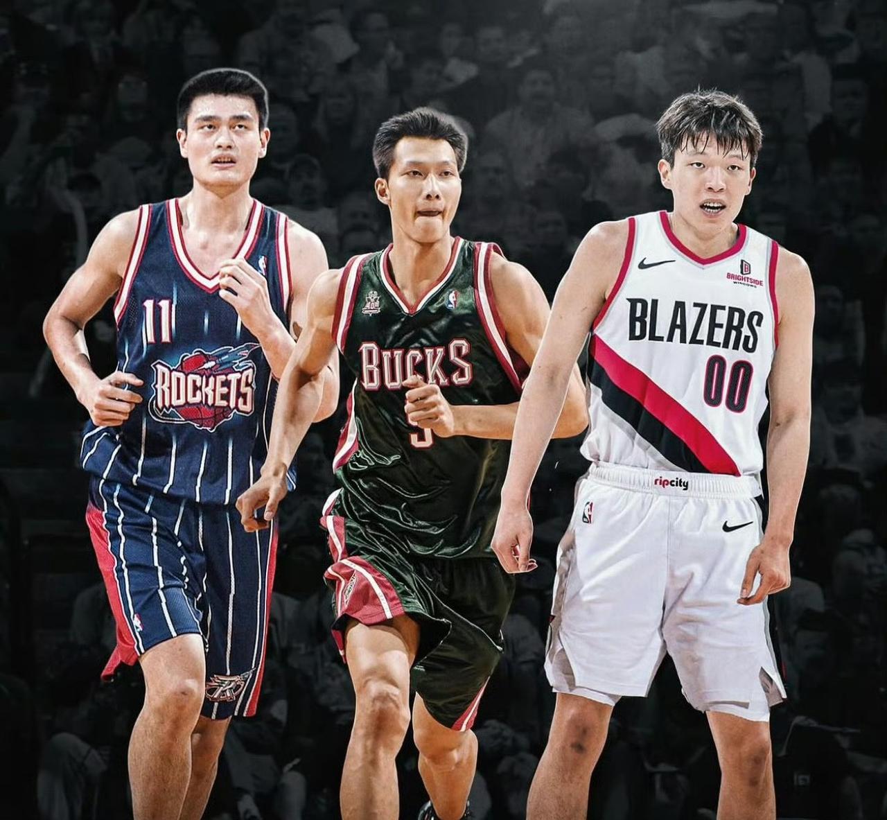 美媒做的图非常用心了，杨瀚森今天首轮被选中在NBA引起了很大的轰动，但是在国内的