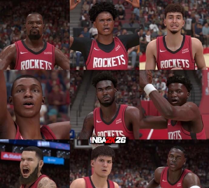 2K26！火箭球员亮相！
2K26终于是更新完了所有球员的能力值，约基奇、亚历山