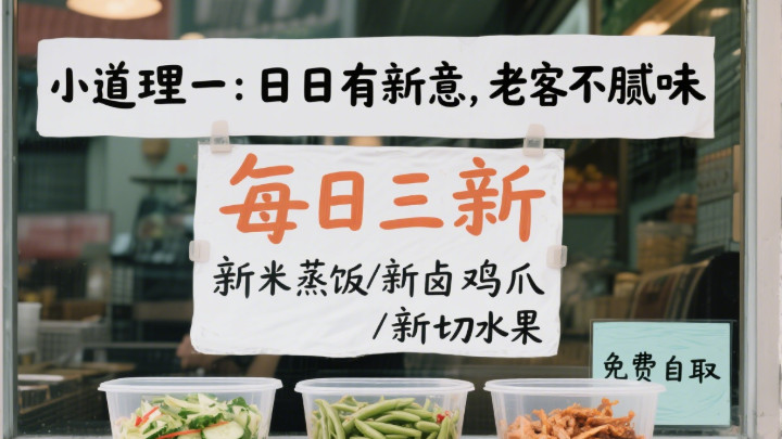 档口店火不火，三个 “小道理”