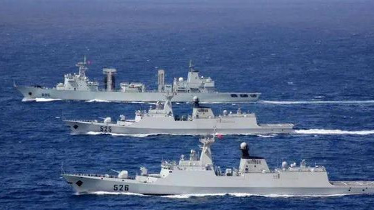 4月中国海军兵分六路，在远洋排兵布阵，第一梯队海军秀雄厚实力