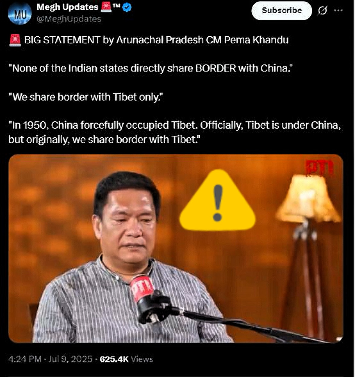 印度搞事太过分，领土问题别乱说











印度阿鲁纳恰尔邦的头头脑壳