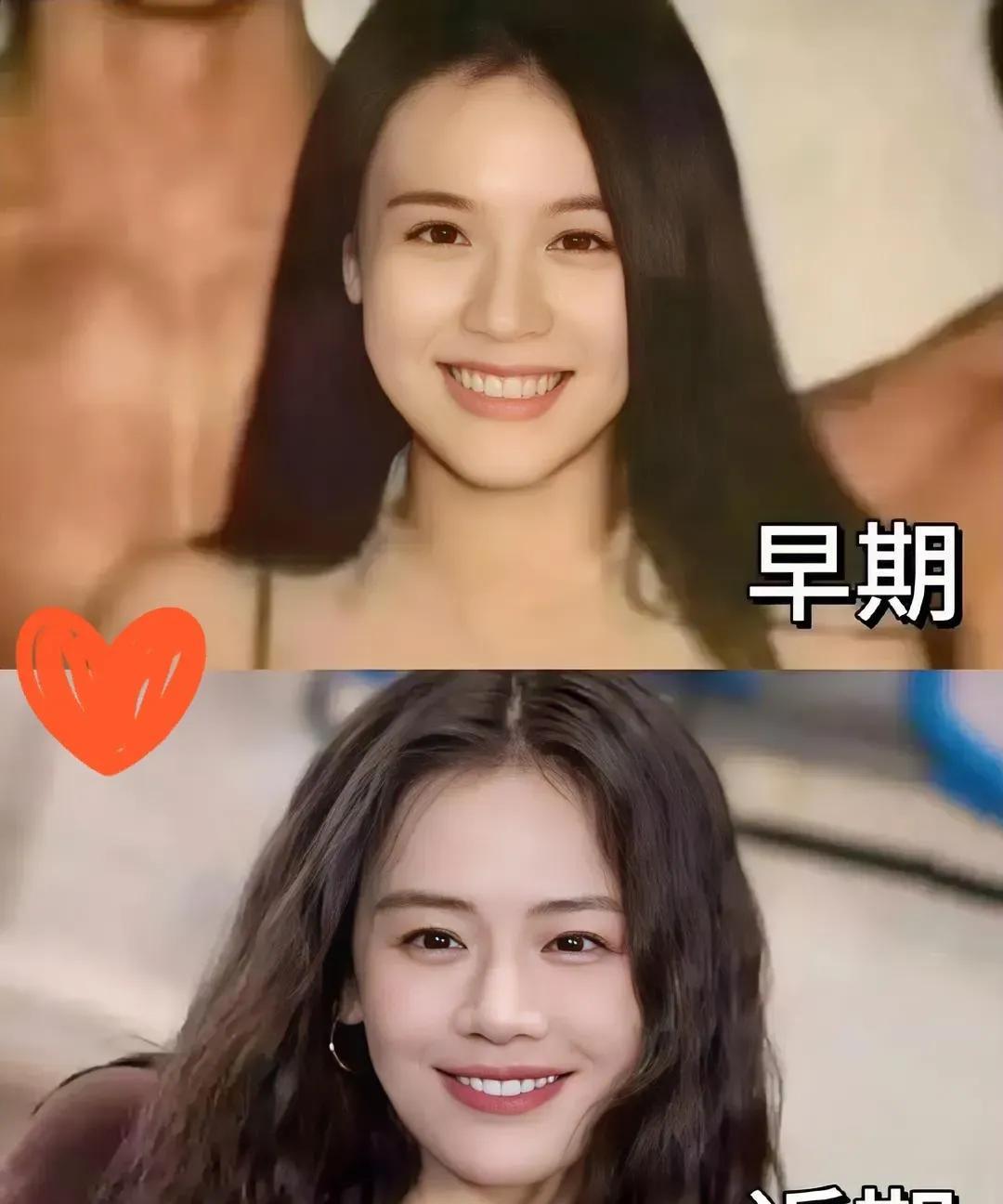 我特别喜欢她的长相，不是第一眼很惊艳，但是细看很美，笑起来有一种恬静的美，还有当