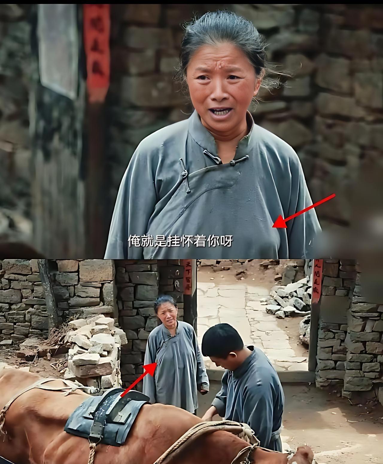 你看，就冲大脚娘胸前那两坨，这剧我是追定了。
大家可别说俗，那个年代，上了年纪的