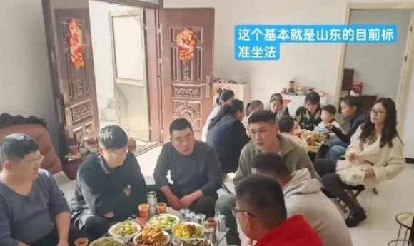 山东的标准！喝酒的一桌！不喝酒的一桌！