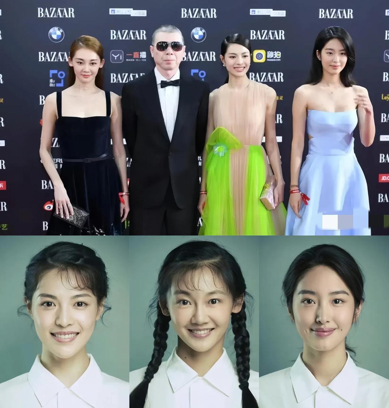 当年《芳华》拿下14.2亿票房，也把三个女孩一夜推向巅峰。
苗苗、钟楚曦、杨采钰