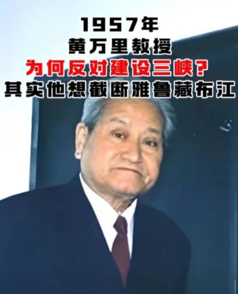反对三峡的黄万里，力挺雅江建坝，当年被骂惨。

前者让他被骂了半辈子不识大体，力