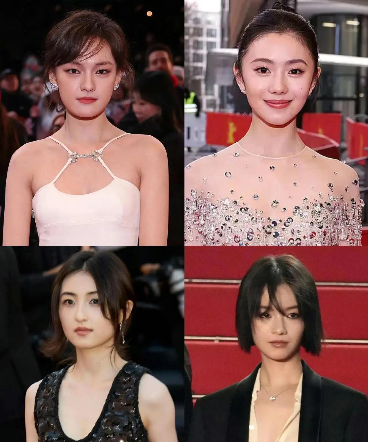 文淇 刘浩存 张子枫 李庚希，00后四小花旦，今年欧三电影节首秀！这四个小姑娘都